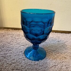 Vintage Blue Goblet